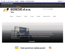 Tablet Screenshot of genesis.hr